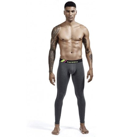 Thermal Underwear Men's Long John Thermal Underwear Pants Compression Base Layer Legging Sexy Low Rise Thermal Bottoms Skinny...