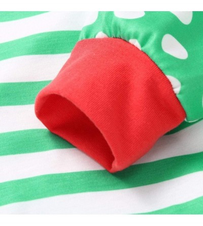 Sleep Sets Family Matching Christmas Pajamas Set for Kids Green Stripe Sleepwear Men Women Underwear Green-4 - CE1928GUHZW $1...