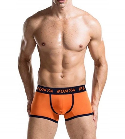 Boxer Briefs Men's Underwear Boxer Briefs Breathable Stretch Trunk - 3 Pack (Orange+lightblue+royalblue) - CG192ET8QR9 $14.50