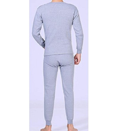 Thermal Underwear Men's Base Layering Set Heavyweight Ultra Soft Top with Pants with Fleece Lined - One - CP1939GLAQ2 $23.91