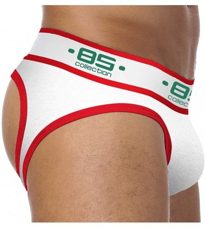 Briefs Men's Cotton Jockstrap Underwear Premium Performance Jock Strap Thong - White - CG19DG2K6X4 $11.53