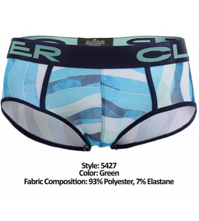 Briefs Masculine Briefs Underwear for Men - Green - CQ19239GSHK $40.72