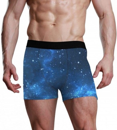 Boxers The Blue Universe Men's Sexy Funny Print Lingerie Boxer Briefs Underwear Panties - CG18U7DHA7Y $25.29