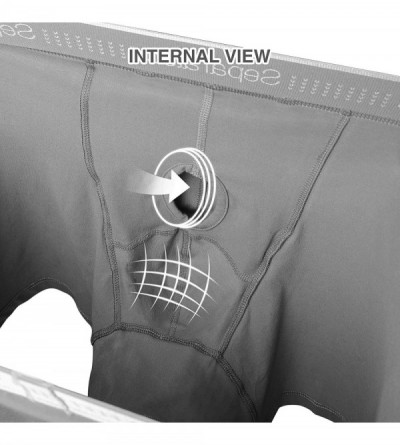 Boxer Briefs Men's Underwear Comfort Soft Cotton Boxer Briefs 3 Pack - Version A Black*1/Gray*2 - CP18QNLCNY5 $38.81