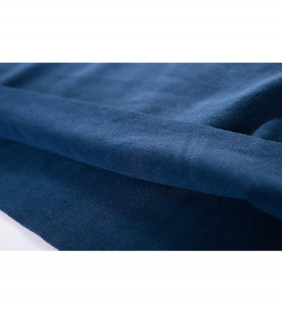 Thermal Underwear Men's Thermal Underwear Set Winter Warm Long Johns Base Layer Shirts & Bottom - Blue - C71920K6CDR $34.13