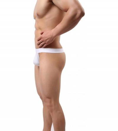 G-Strings & Thongs Men's Thong Underwear Bulge Pouch Enhancing Panties - A-4pack1 - C918WXXQ7IX $18.14