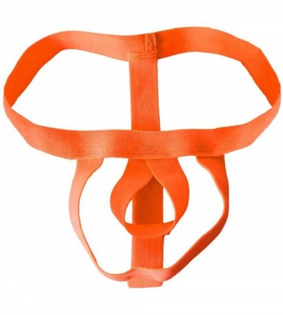 G-Strings & Thongs Sexy T-Back Design Strings Thongs Underwear Men Stretchy Open Pouch Rings G-Strings & Jockss - Orange 62-6...