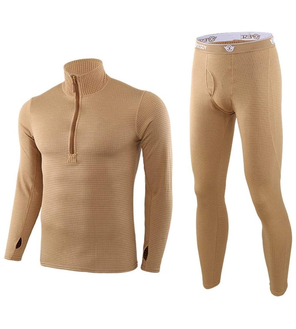 Thermal Underwear Men Thermal Underwear Sets- Winter Long Sleeve Thermo Underwear Long Winter Clothes Men Motion Thick Therma...