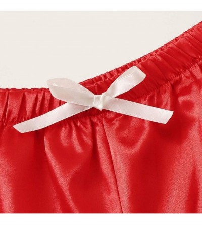 Bustiers & Corsets Women Lingerie Women Sexy Nightdress Nightgown Sleepwear Underwear Set - Red - C818ZAN93T0 $14.29