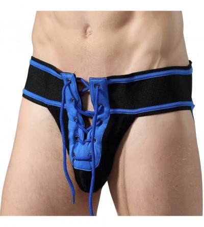 G-Strings & Thongs Sexy Lingerie Men's Backless Bikini Lace-Up Sports Underwear Jockstrap G-String Thongs Bulge Pouch Shorts ...
