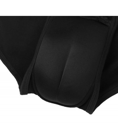 Briefs Men's Breathable Shaping Briefs Underwear Hiding Gaff Panties Cotton for Sissy Crossdresser Transgender - Black - CP18...