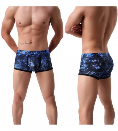 Briefs Men's Trunks Underwear Printing Sky Boxer Briefs Short-Leg - 4-pack - CU18U524MZI $18.93