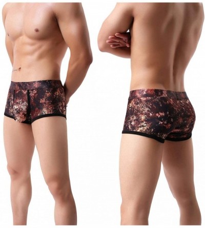 Briefs Men's Trunks Underwear Printing Sky Boxer Briefs Short-Leg - 4-pack - CU18U524MZI $18.93