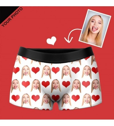Boxer Briefs Custom Girlfriend Face I Licked It Men's Boxer Briefs Birthday Day Gifts Boxers for Men Funny Underwear Shorts -...