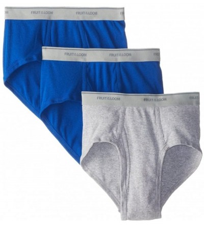 Briefs Men's Assorted Briefs 100% Cotton Underwear - Assorted - C4129G2CYD5 $17.87