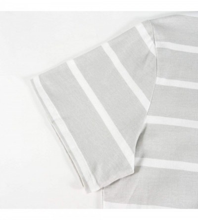 Sleep Sets Mens Cotton Pajama Set- Lightweight Lounge Pant with Pockets Soft Sleep Pj for Men - B_grey - C6199AQE2GQ $19.73
