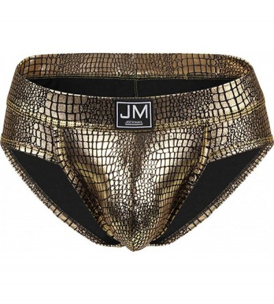 G-Strings & Thongs Men's Thong Underwear Breathable G-String Undie Low Rise Swimwear Underpants - Gold - C91940DNETM $27.30