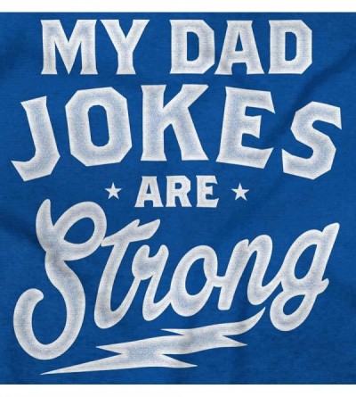 Undershirts My Dad Jokes are Strong Lightning T Shirt for Men - Royal - C0180MC5DU4 $13.00