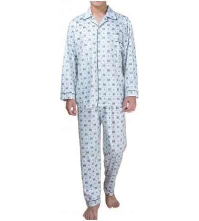 Sleep Sets Men's 2 Piece Set Oversized Everyday Long-Sleeve Summer Sleepwear - As2 - CK19E750ASH $23.49