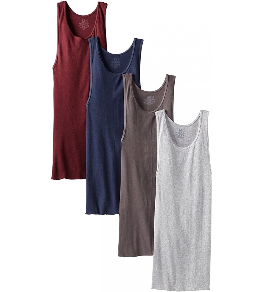 Undershirts Men's A-Shirt (Pack of 4) - Assorted - CN18065R29R $28.92