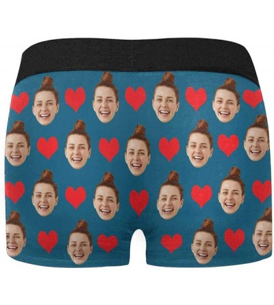 Briefs Custom Face Boxers Red Hearts Girlfriends Face White Personalized Face Briefs Underwear for Men - Multi 6 - C618A4XX2A...