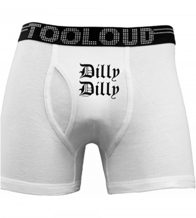 Boxer Briefs Dilly Dilly Beer Drinking Funny Boxer Briefs - White - C4180C2730S $26.98