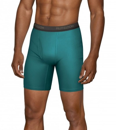 Boxer Briefs Men's Lightweight Micro-Stretch Boxer Briefs - Long Leg - Assorted Colors - CU18GES30WE $13.87
