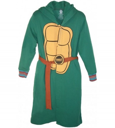 Robes Teenage Mutant Ninja Turtles Hooded Robe- L/XL- Green - CD11UFU7PTB $41.28