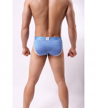 G-Strings & Thongs Men's Sexy Briefs Underwear Breathable Elephant Nose Underpants - Blue - CM18AOYUAZT $16.21