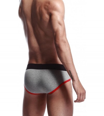 Boxer Briefs Sexy Boxer Brief Bikini Underwear Mens 2256 - 2256 Grey - C711G3HJ01B $21.71
