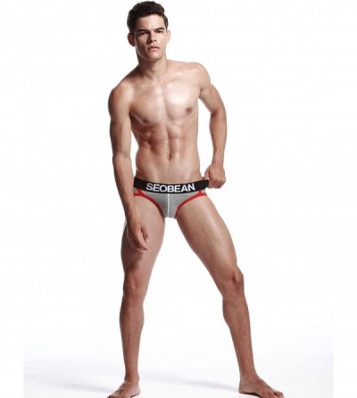 Boxer Briefs Sexy Boxer Brief Bikini Underwear Mens 2256 - 2256 Grey - C711G3HJ01B $21.71