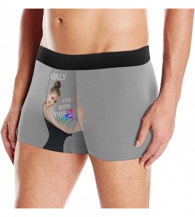Boxer Briefs Custom Girlfriend Face Only You Can Ride This Men's Funny Boxer Shorts Underpants Briefs with Photo(XS-XXXL) - M...
