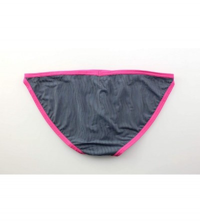 Briefs Men's Swimwear Sexy Bikini Solid Siwmming Seamless Front Pouch Bikini Briefs - 3grey - CE19DOCC5ME $17.29