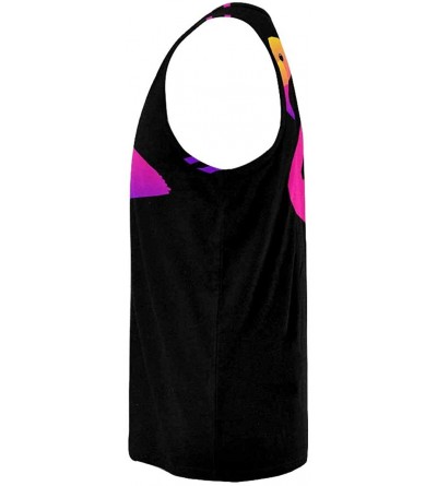 Undershirts Men's Muscle Gym Workout Training Sleeveless Tank Top Abstract Ancient Star Field - Multi5 - CK19DLNADCU $27.30
