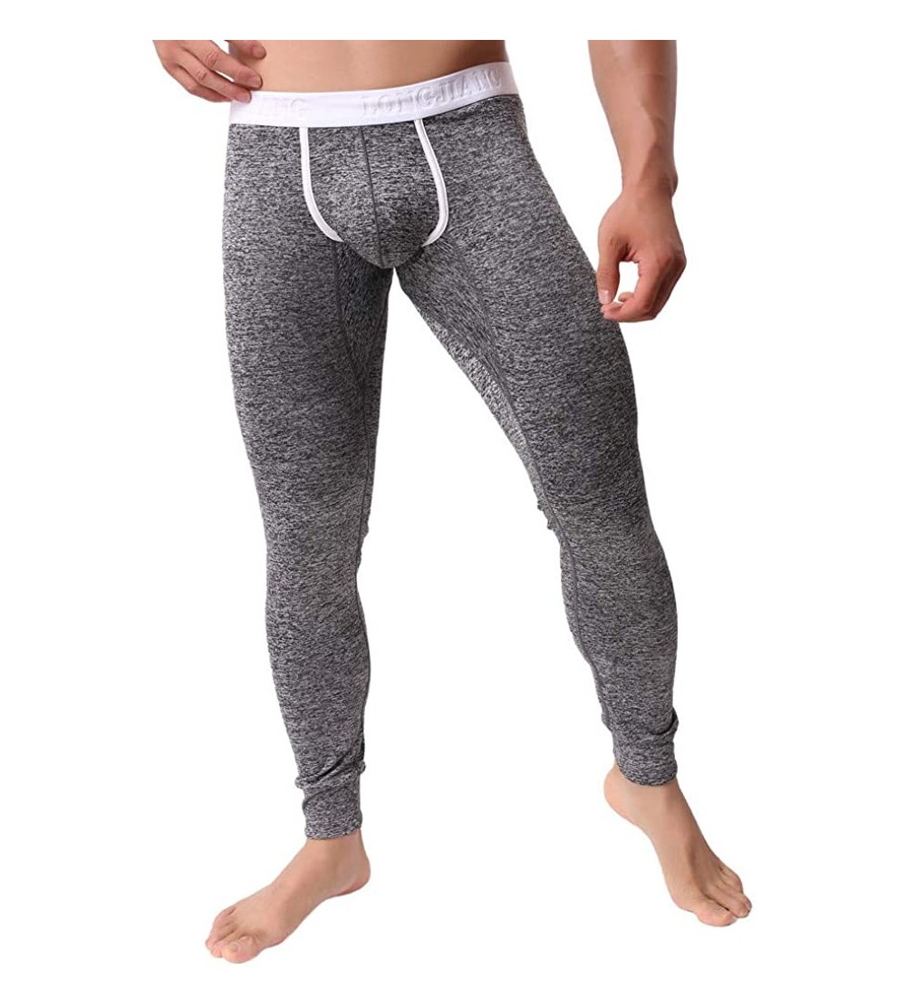 Thermal Underwear Mens Underpants- Men Spring Winter Shapewear Underpants Thermal Underwear Pants Trousers Leggings Pants - B...