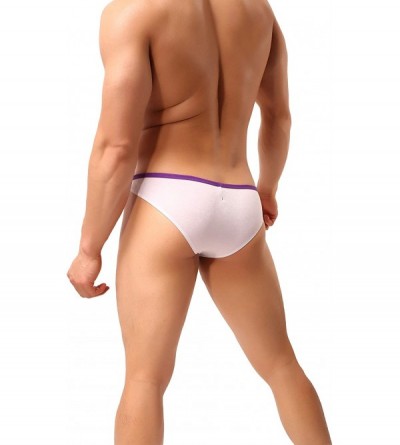 G-Strings & Thongs Men's Seamless Front Pouch Bikini Underwear Sexy Low Rise Breathable Men Modal Briefs Underwear - 6colors ...