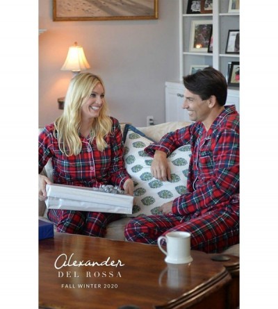 Sleep Sets His and Hers Lightweight Flannel Pajamas- Long Button Down Cotton Pj Set - Christmas Camouflage - CI11N5ED7LJ $34.84
