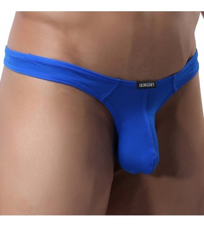 G-Strings & Thongs Men's Low Rise Pouch Thong Sexy T-Back Underwear - Style 2 - CM127PWQN53 $21.21