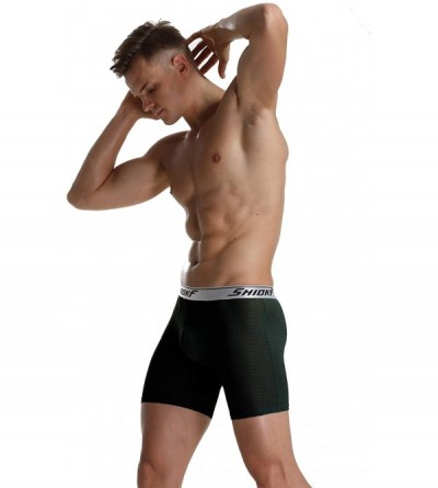 Boxer Briefs Men's Underwear Sports Boxer Briefs Mesh Cool Underwear Active Performance Boxer Briefs for Gym/Workouts/Travell...