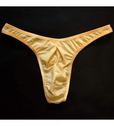 G-Strings & Thongs Hot Sissy Men Thongs String Sexy Underwear Pantsies Translucent Ice Silk Tanga Wear Jocks - Pink - CN1976A...