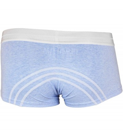Boxer Briefs Low Rise Boxer Briefs Underwear Trunks Three-Pack Tagless No Ride Up - Sky Blue - CX18RAMKH0C $39.66
