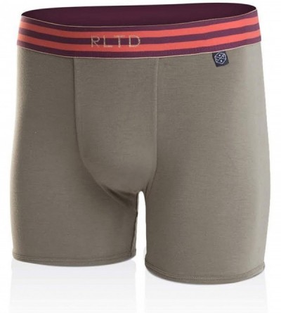 Boxer Briefs Men's Boxer Briefs - Comfortable- Soft Underwear - Green/Orange - C818GO65DX0 $10.92