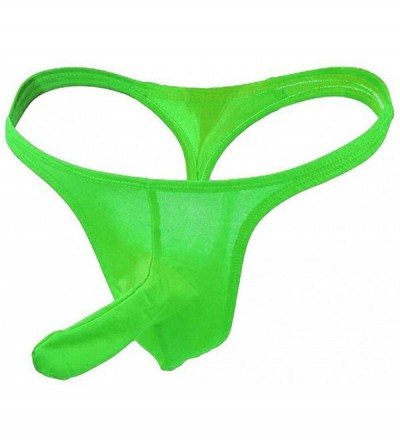 G-Strings & Thongs Mens T-Back Thongs Sexy Low Rise G-String Bikini Briefs Bulge Pouch Stretch Comfort Underwear Jockstrap - ...