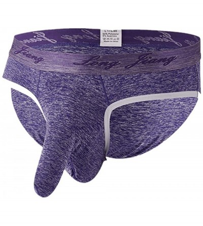 Bikinis Sexy Boxer Briefs Soft Comfy Underwear Underpants Breathable Lightweight Knickers Shorts - F-purple - C11940EDTZ3 $8.78
