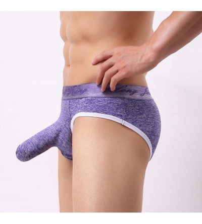 Bikinis Sexy Boxer Briefs Soft Comfy Underwear Underpants Breathable Lightweight Knickers Shorts - F-purple - C11940EDTZ3 $8.78