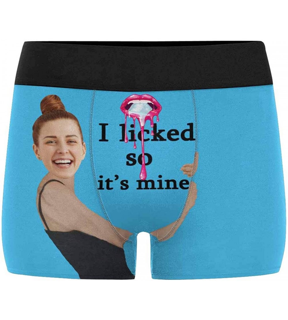 Boxer Briefs Custom Face I Licked It so It is Mine Boxer Shorts Briefs Underpants Printed with Photo - Multi 12 - C6197RW2C3O...