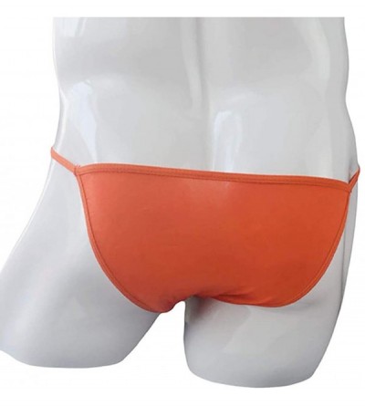 G-Strings & Thongs Men's Sexy Thong Jockstrap Lingerie Underwear Translucent Low Waist Elastic Waistband G-String Briefs - Or...