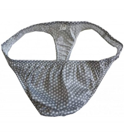 G-Strings & Thongs Soft Mens Silk Thong Panties 2 Pairs in One Economic Pack - Multicoloured - CQ197Y53NEI $23.29