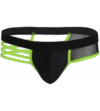 Briefs Men Hollow-Out S Underwear One Size Mesh Backless Bikini G-String Panties Sexy Underwear Ropa Interior - Green - CK19E...