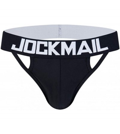G-Strings & Thongs Mens Underwear 3 Pack Jockstrap Thong Underwear Athletic Sexy Mesh Low Rise Breathable Jock Strap Briefs P...